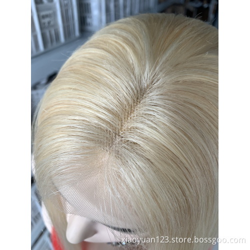 May queen Straight Hair 613 Blonde  Brazilian Raw Hair HD Transparent Frontal Wig Human Hair Wigs Lace Front for Black Women